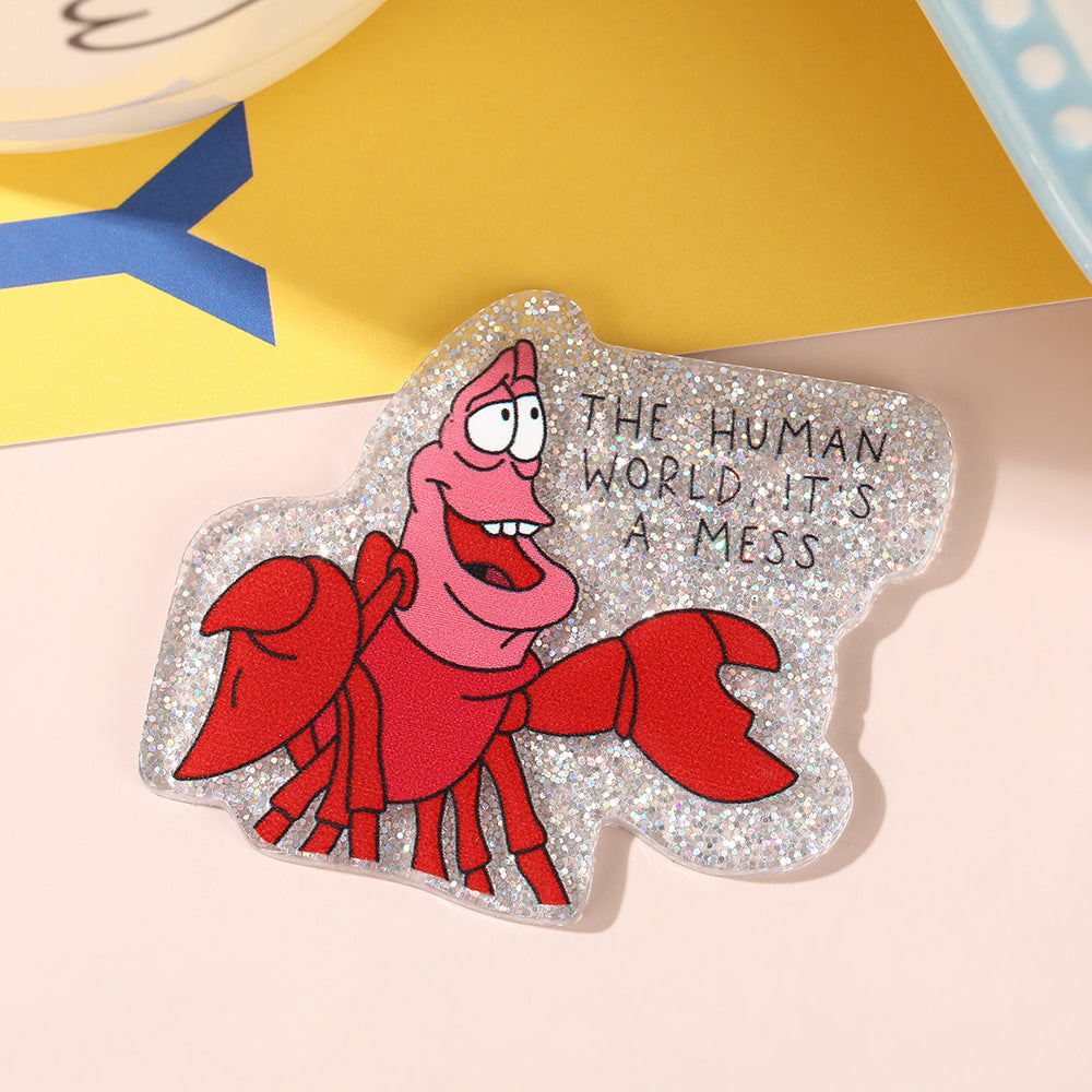 Wholesale 10pcs Cartoon of funny animals Acrylic Flatback