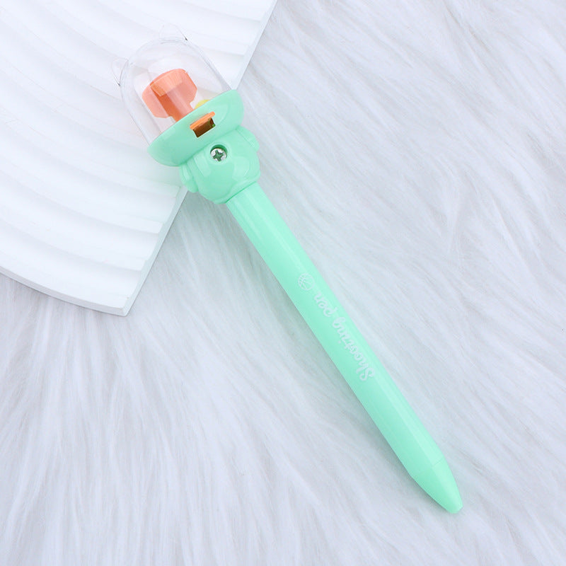 Wholesale Creative basketball ballpoint pen ins high-value student shooting gel pen quick-drying ink printable logo toy