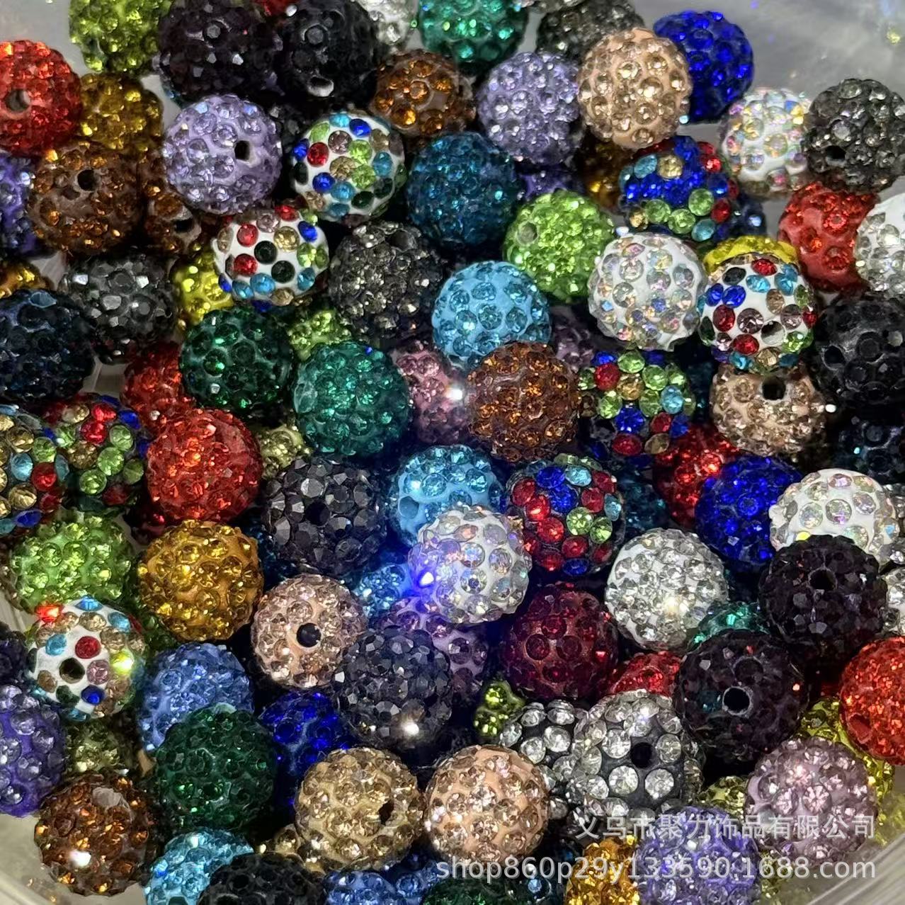 Wholesale 100pcs Polymer Clay Diamond Beads Loose Spacer Beads For DIY Jewelry Making Trendy Fashion Accessory For Resale