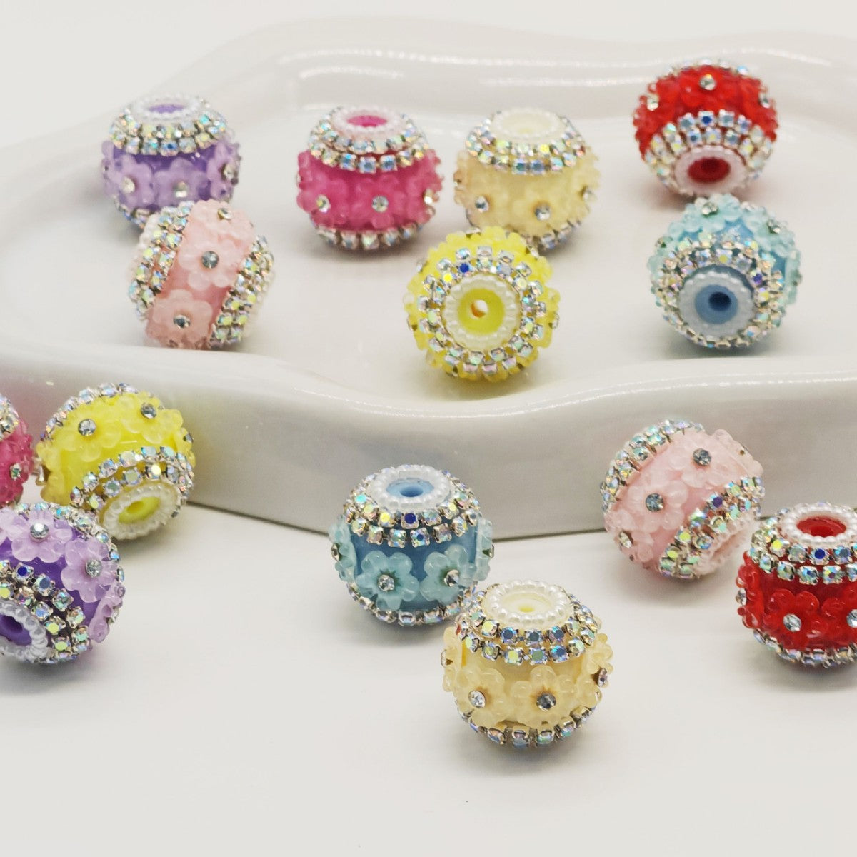 Wholesale 30pcs DIY Beads Loose Beads Pen Accessories Acrylic Beads