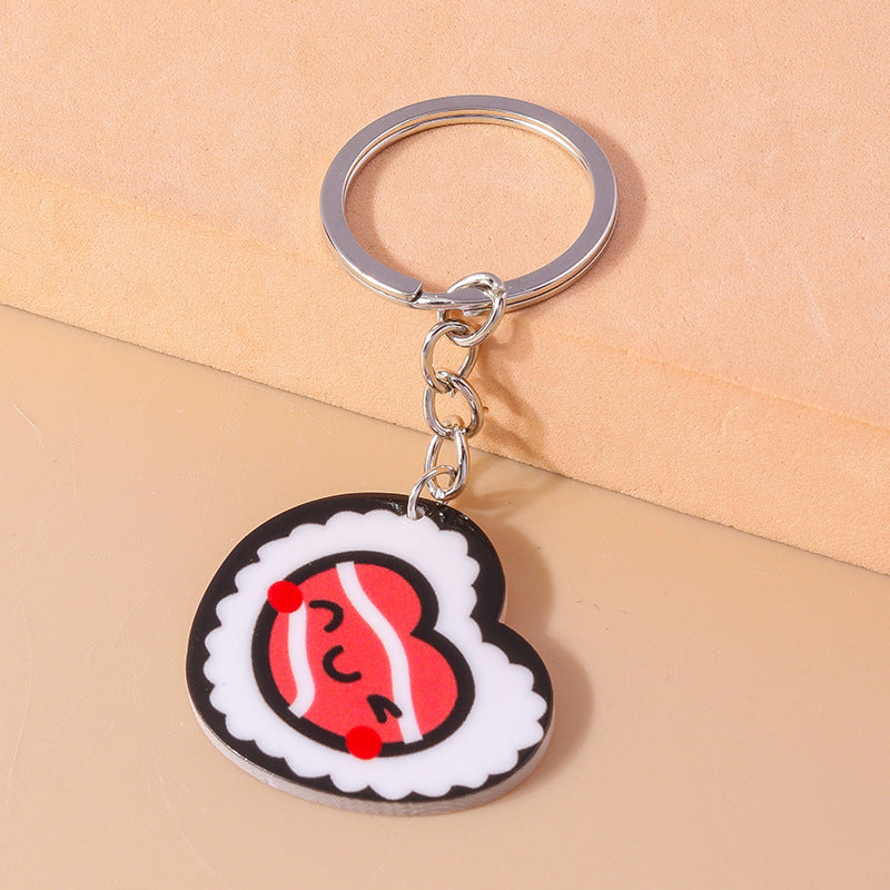 Wholesale Animal Umbrella Love Cartoon Cute Tiger Dinosaur Acrylic Keychain