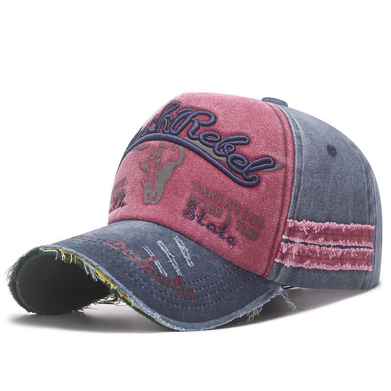 Wholesale Coated Washed Edge Damaged Old Baseball Cap