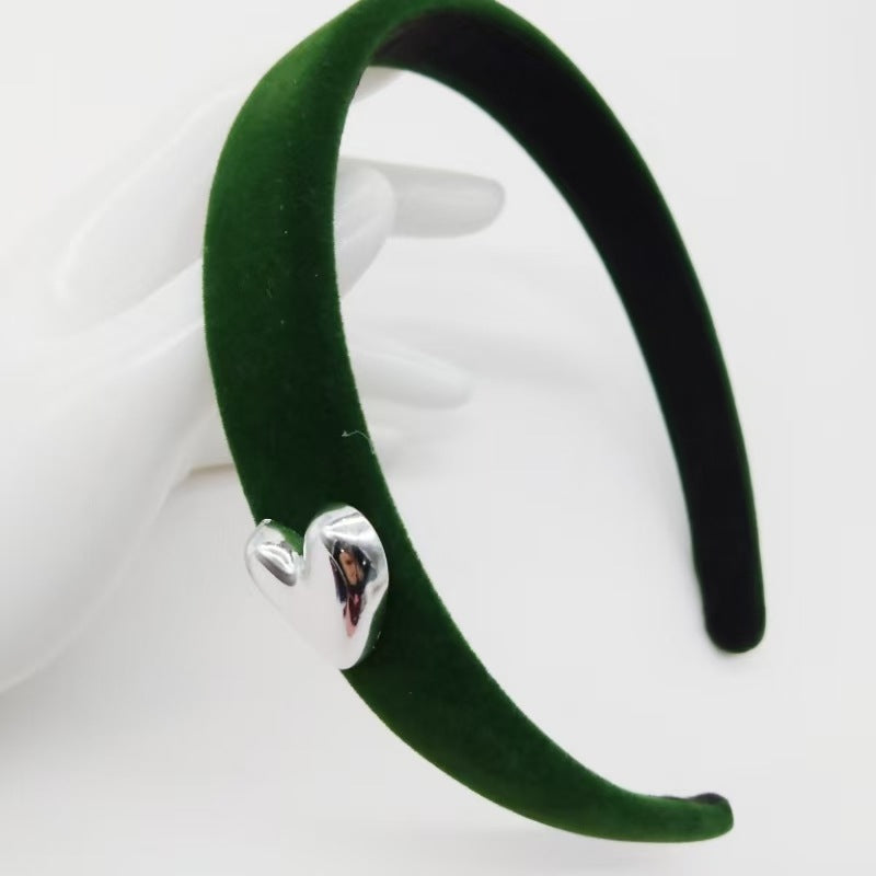 Wholesale Valentine's Day Love Fabric Hair Band Women's  Fabric Wide Edge Headband