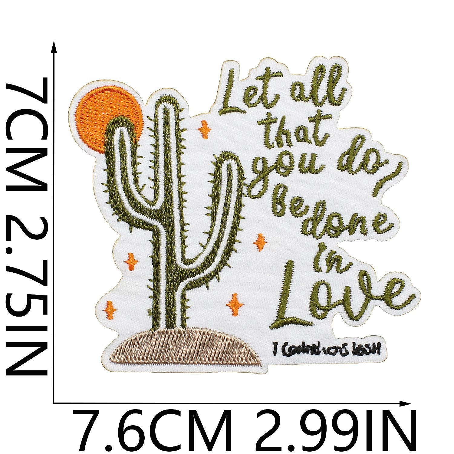 Wholesale Faith Letter Series Embroidered Fabric Patch with Cross  DIY Patches