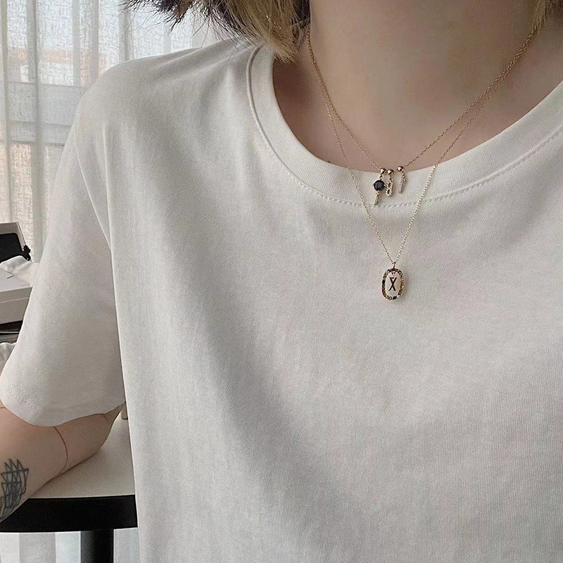 Collares de la serie de números de bricolaje de plata al por mayor S925 S925