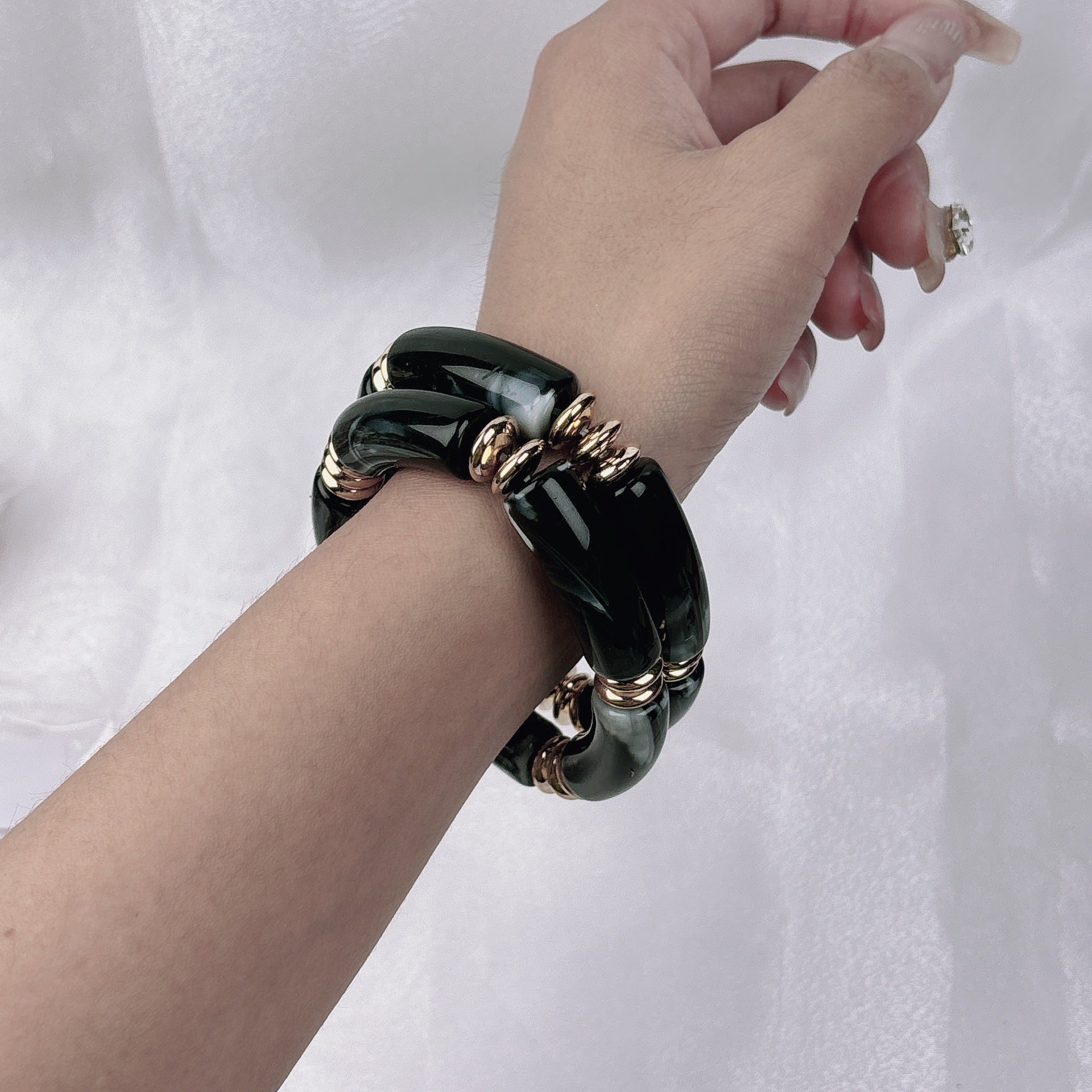 Wholesale creative tube ball elastic bracelet