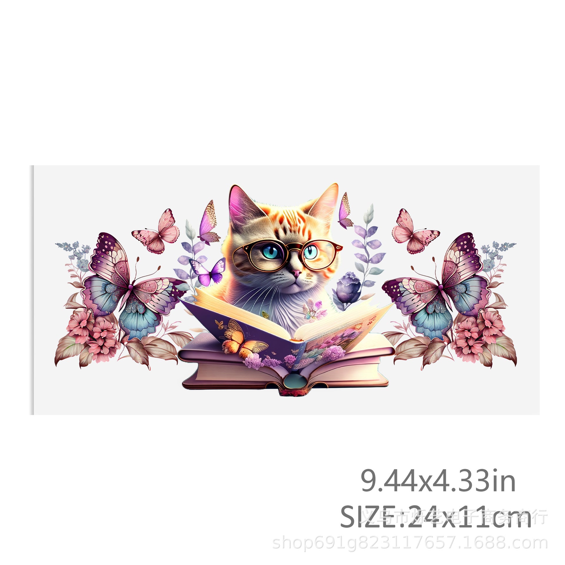 Wholesale Colorful Butterfly and Flower Series 16oz Cup UV DTF Wraps