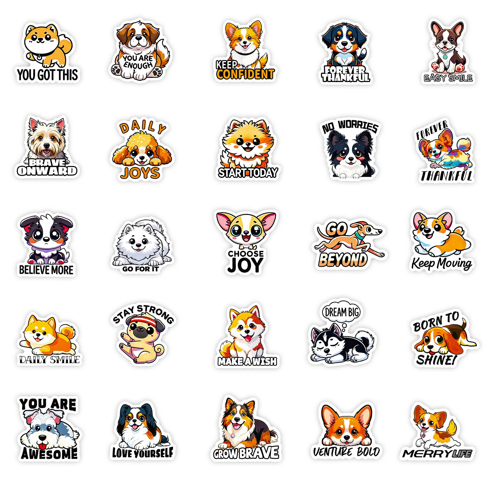 Wholesale 56 dog stickers decorative waterproof stickers