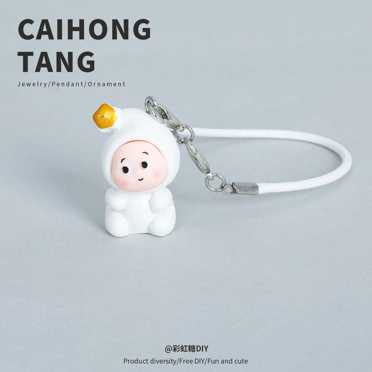 Wholesale Cutel doll resin doll accessories key chain pendant