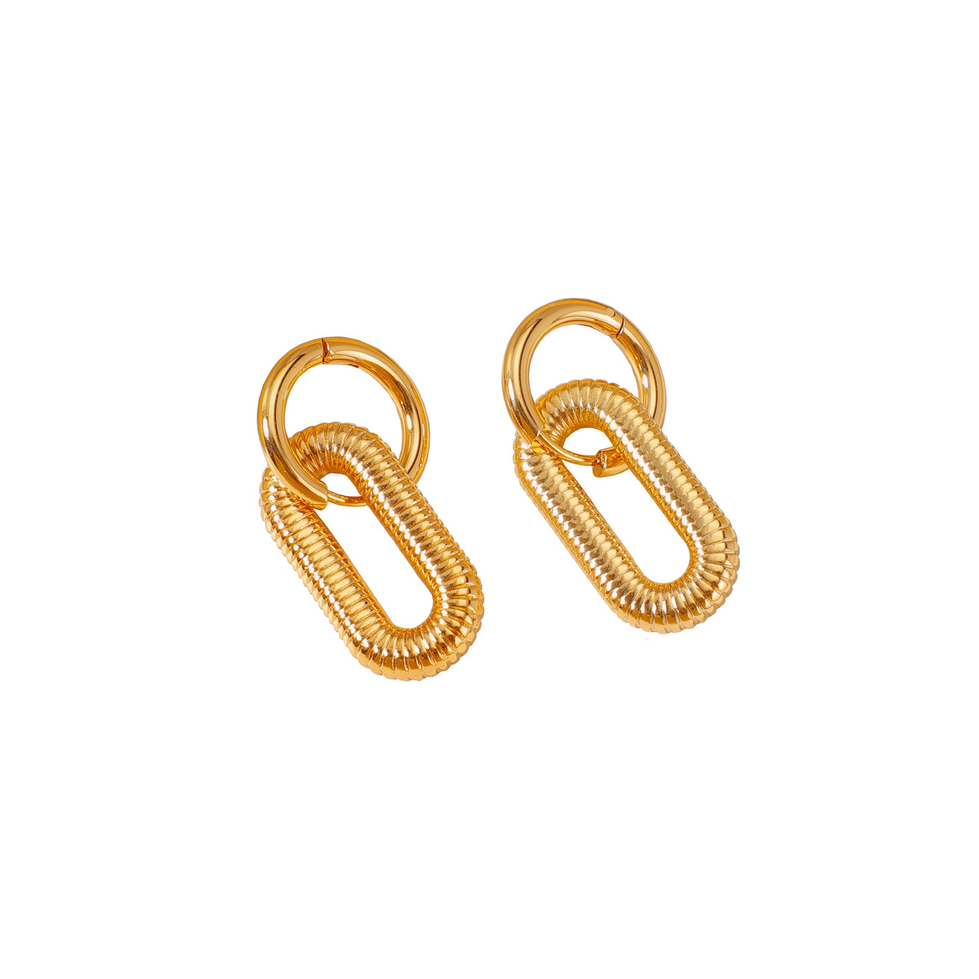 Wholesale fashionable versatile stainless steel hoop earrings