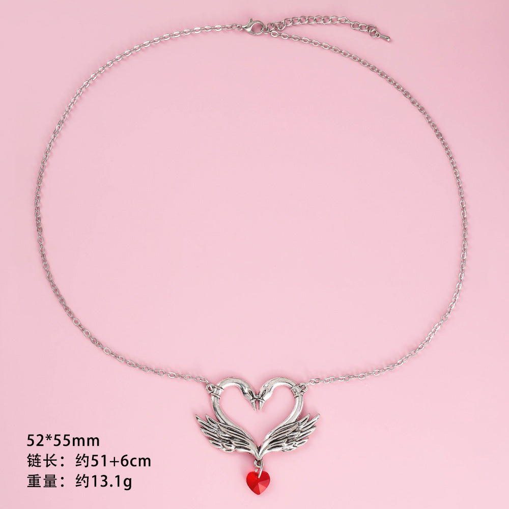 Wholesale Trendy hip-hop street alloy party gothic dark necklace