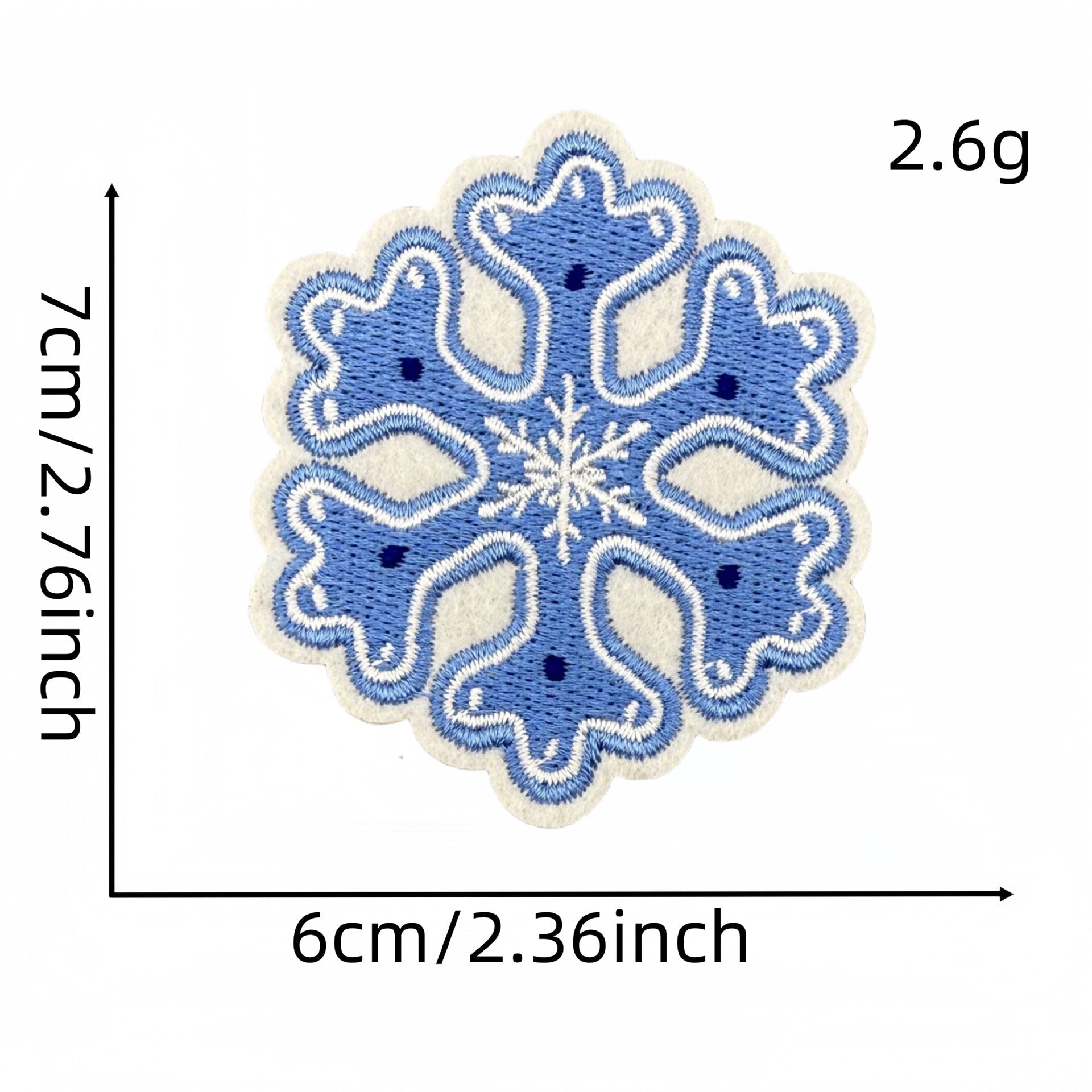 Wholesale Blue Snowflake Cartoon Penguin Animal Embroidery DIY Patches