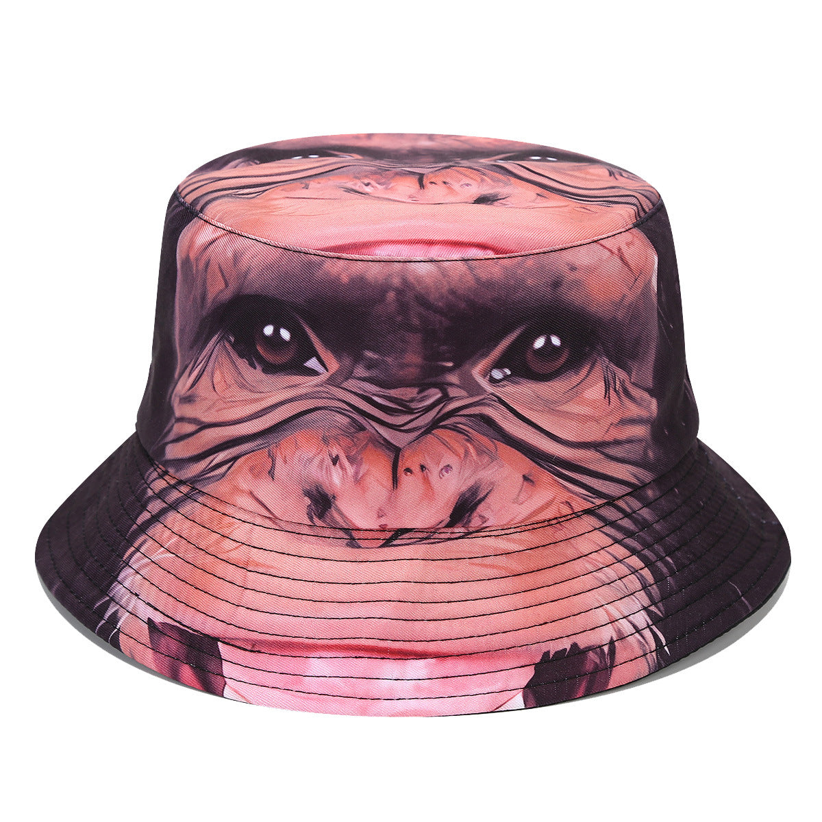 Wholesale Fashion Heat Transfer Large Pattern Double-sided Sun Visor Bucket Hat
