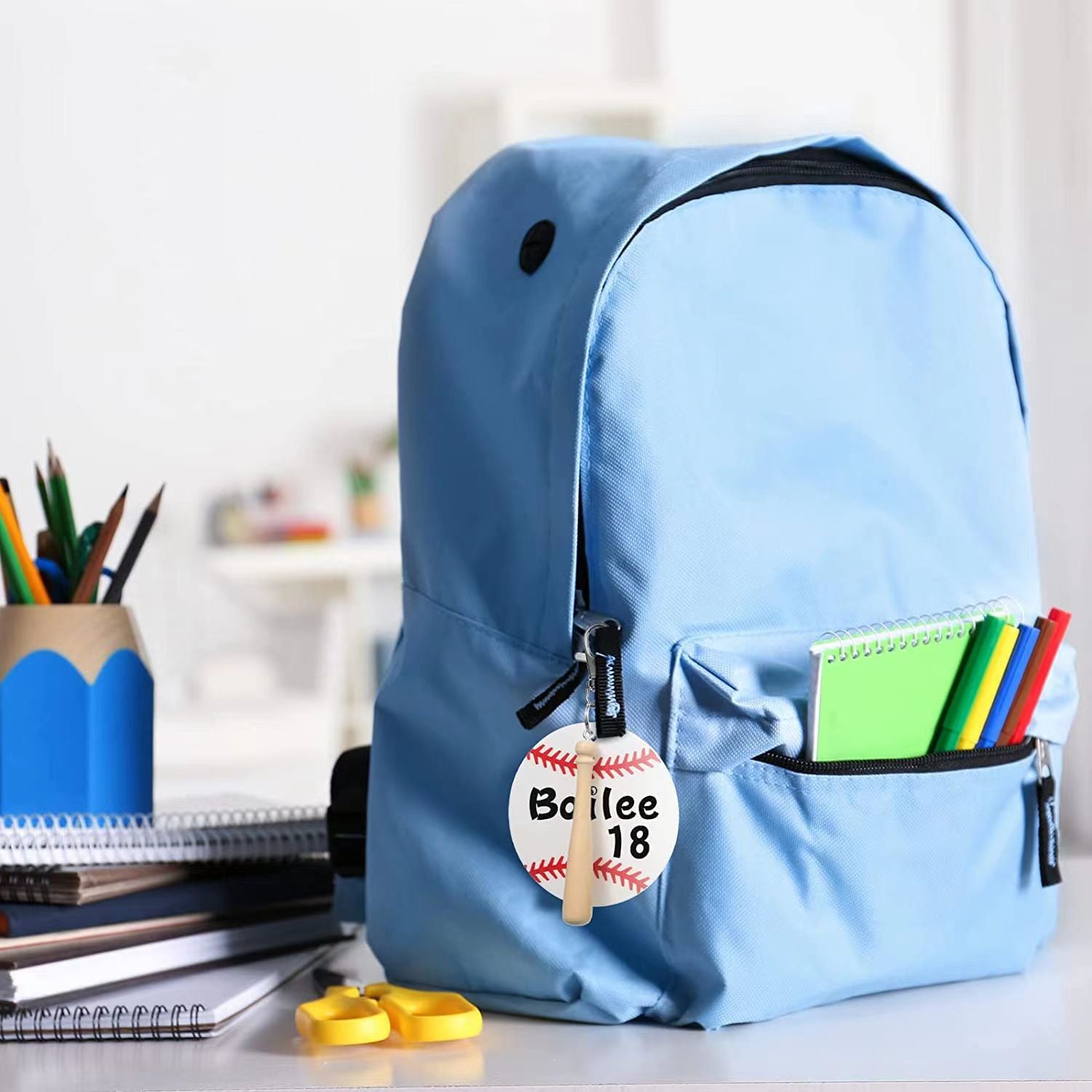 Keychains acrílicos de béisbol al por mayor