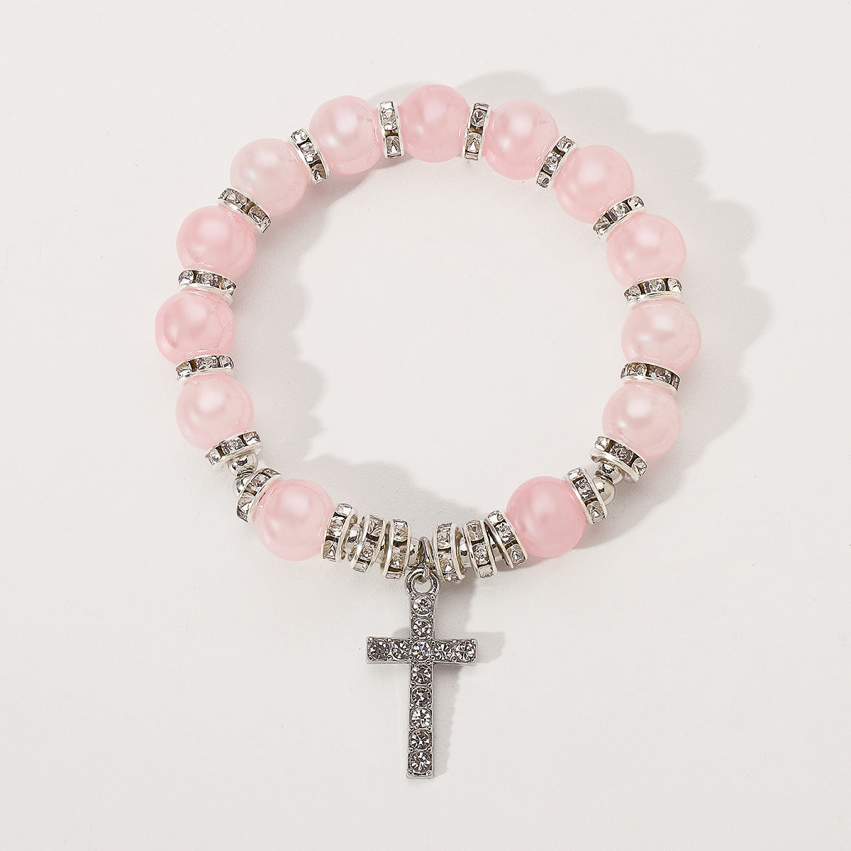 Wholesale Ethnic Style Cross Old Glass Beaded Bracelet