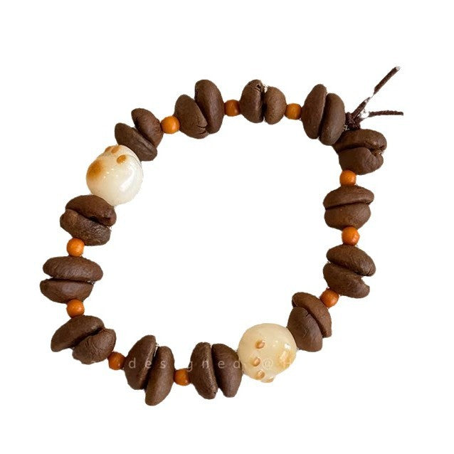 Wholesale Coffee Bean Beaded Bracelet