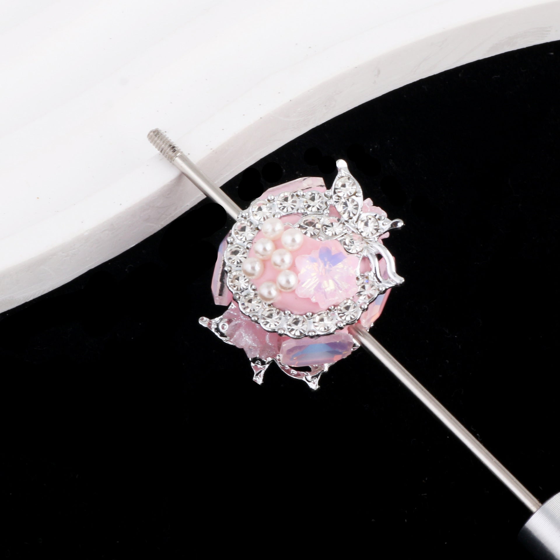 Wholesale Full Diamond Clay Balls Drill Balls Can Wear Straight Hole Beads