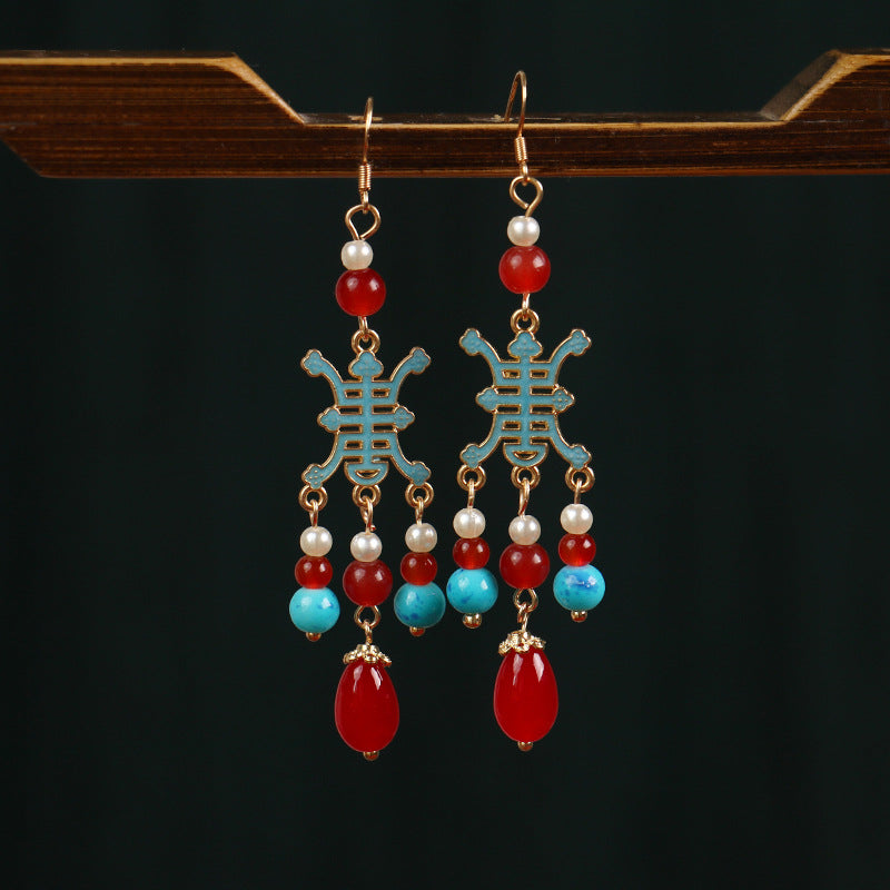 Wholesale Vintage court style ethnic antique earrings