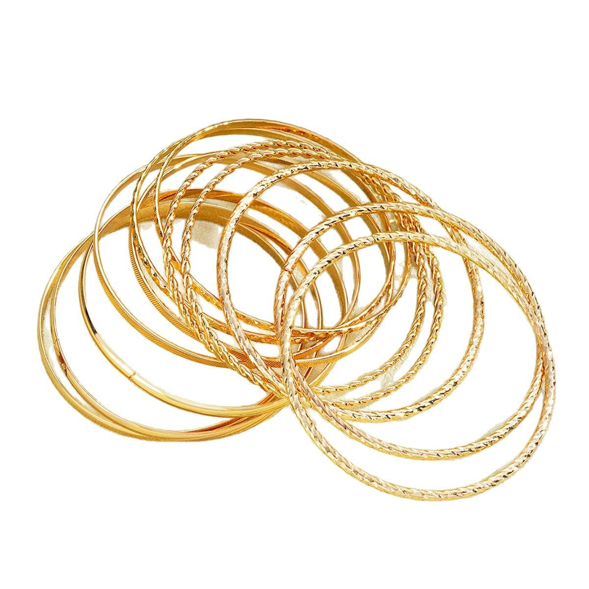 Wholesale Retro exaggerated stacking wide bracelet set