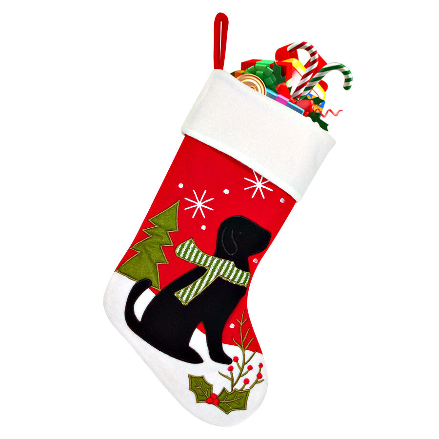 Wholesale Christmas Decoration Supplies Snowman Old Man Deer Christmas Stockings Gift Bag