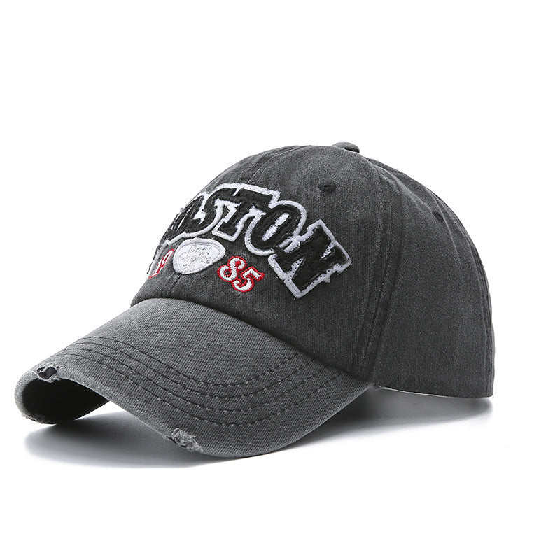 Wholesale Washed Cotton Letter Baseball Caps