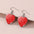 Wholesale Valentine's Day love Stainless steel Stainless steel glass heart-shaped ear hook Time Gem earrings