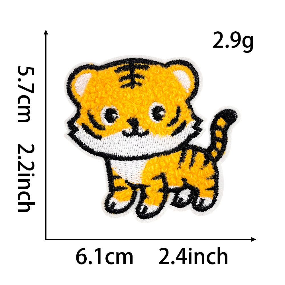 Wholesale Stylish Panda Embroidered Patch Self Adhesive Applique For Coats Trendy Fashion Accessory Boutique Gift For DIY Crafting