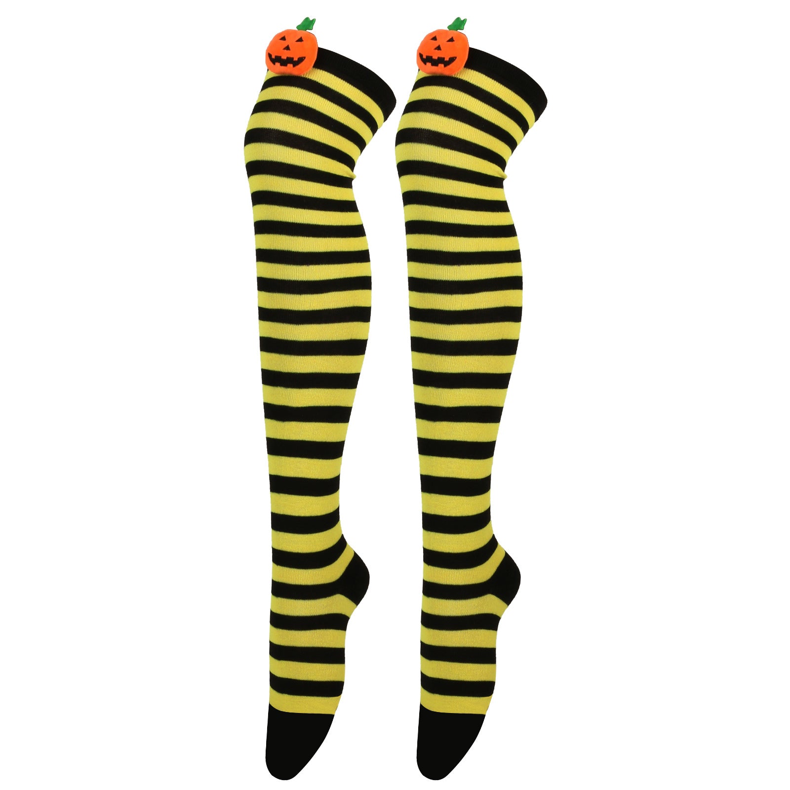 Wholesale Halloween Cartoon Devil Knee-high Striped Socks