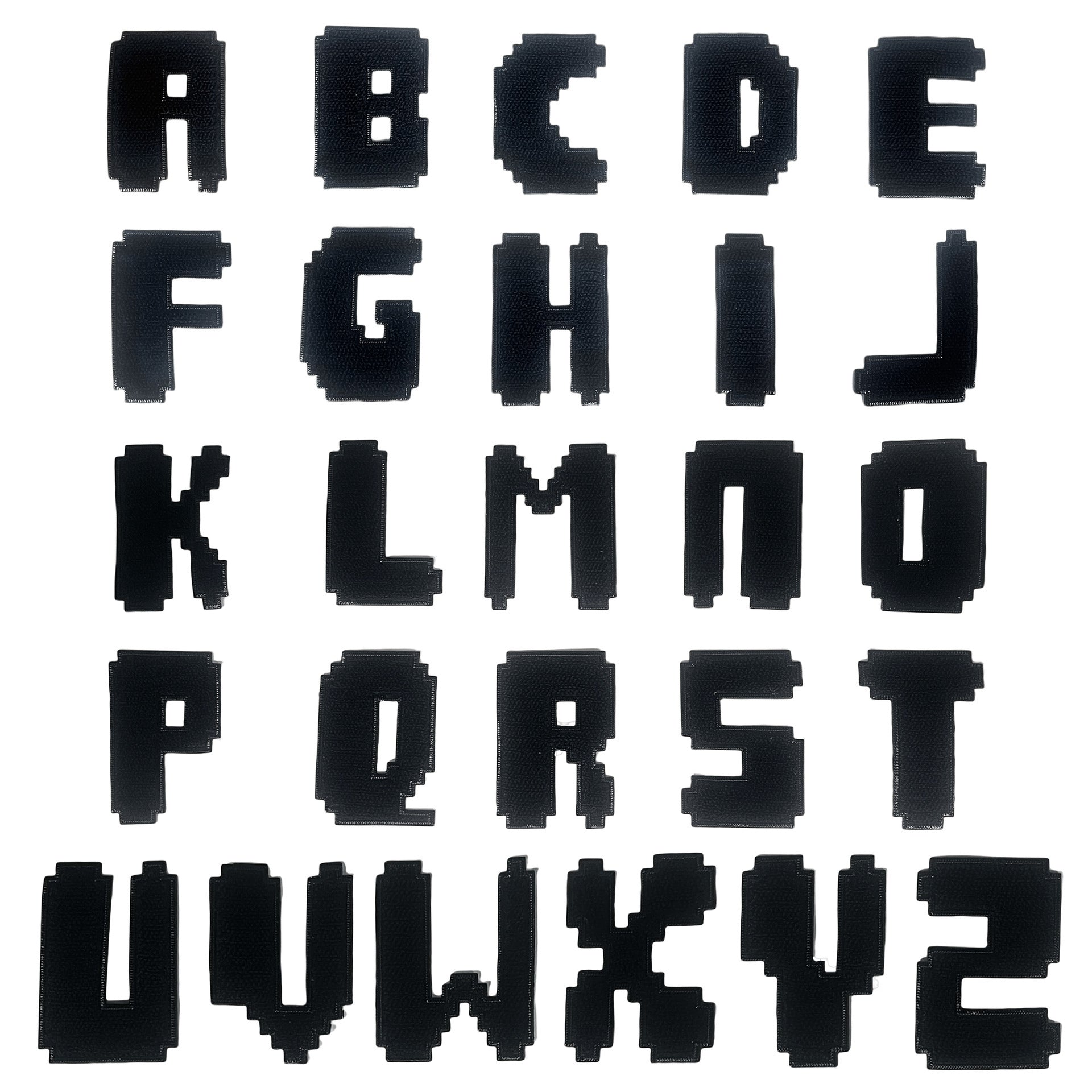 Wholesale Classic Black Embroidered Letter Patches Set Of 26 Adhesive Applique For Coat Repair DIY Craft Supply