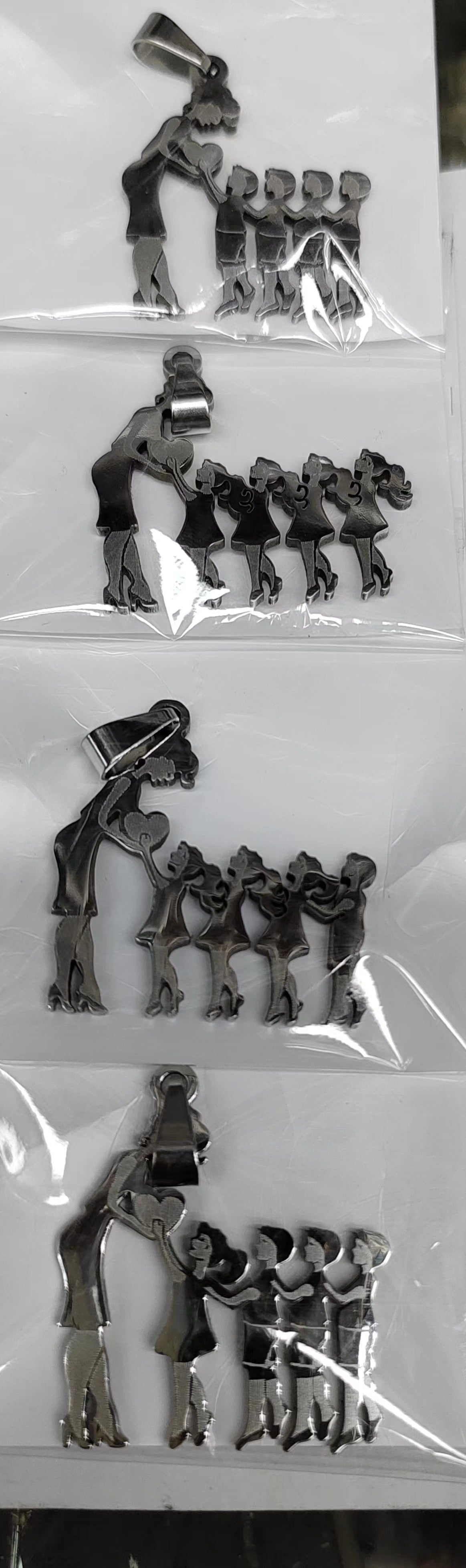 Wholesale DIY Warm Mother and Daughter Necklace