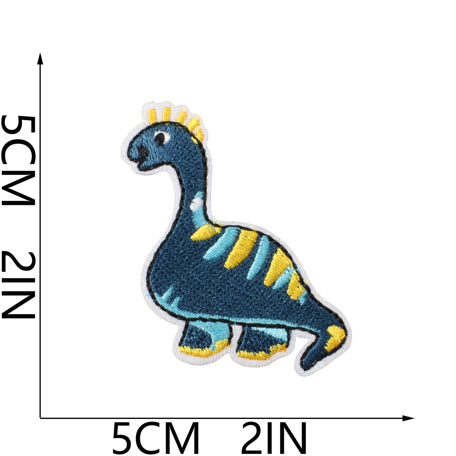 Wholesale Fashion Dinosaur Embroidered Iron On Patches For Kids Clothing Decorative Accent Gift