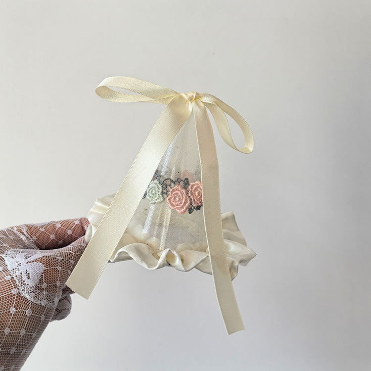 Wholesale Bow Lace Veil Birthday Hat Hairpin