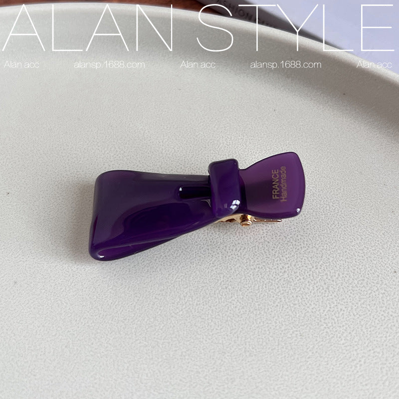 Wholesale Colorful Bow Duck Mouth Acetate Hair Clips