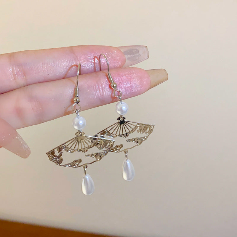 Wholesale Diamond Butterfly Flower Five Pointed Star Tassel Alloy Earrings