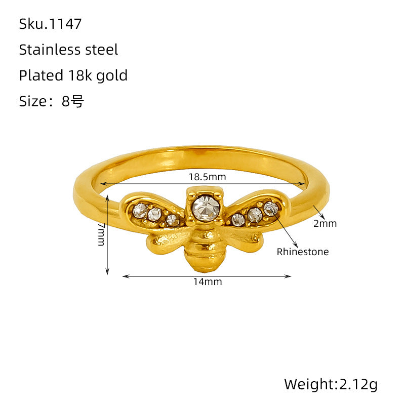 Wholesale Diamond twist ring for women geometric index finger ring internet celebrity ring