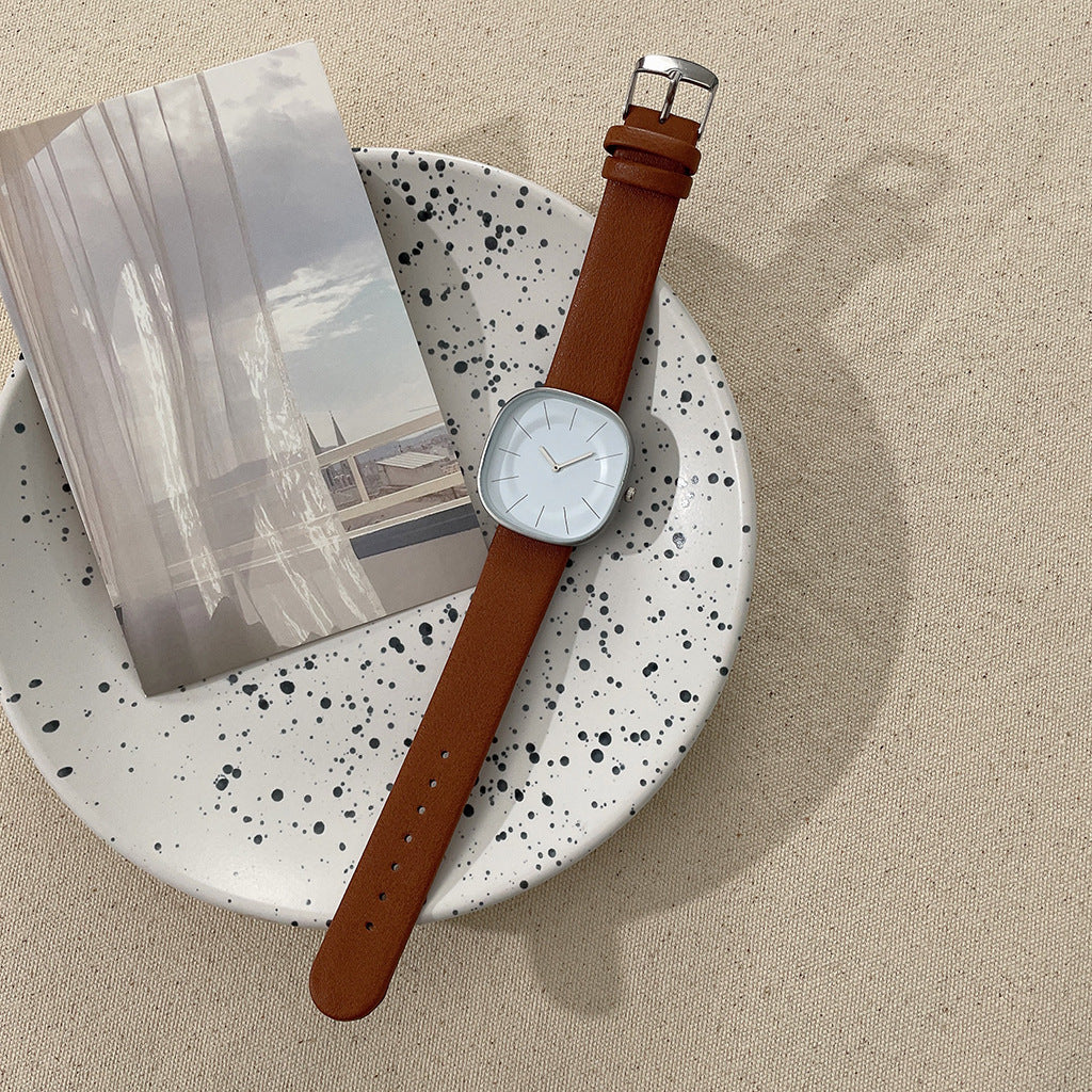 Wholesale Retro Versatile Square Dial Girls' Quartz Wristwatches