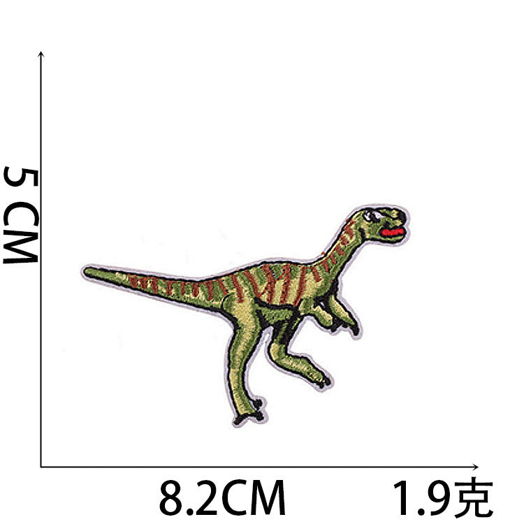 Wholesale Cute Dinosaur Embroidered Patches For Kids Clothing Iron On DIY Fashion Accessory