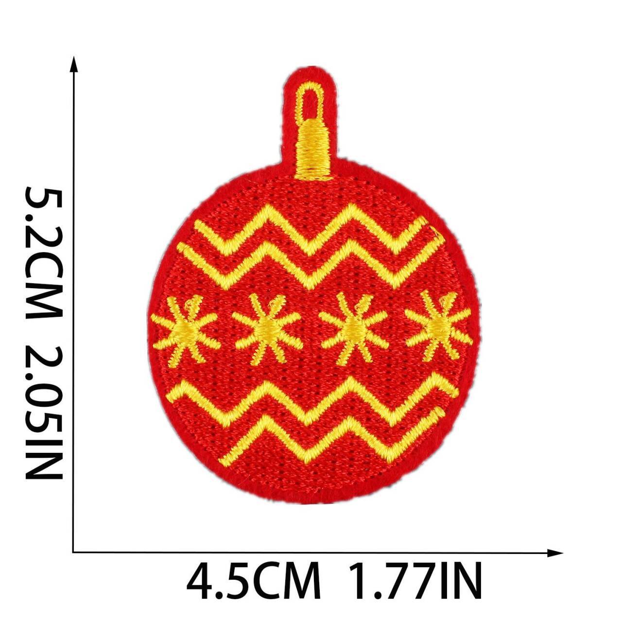 Wholesale Embroidered Christmas Patch Funny Holiday Design Polyester Thread Applique For Clothing Resale  OLY Exclusive