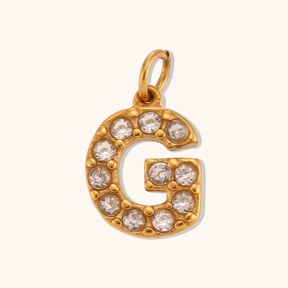 Pargente de cartas de inglés de oro de acero inoxidable de acero inoxidable al por mayor