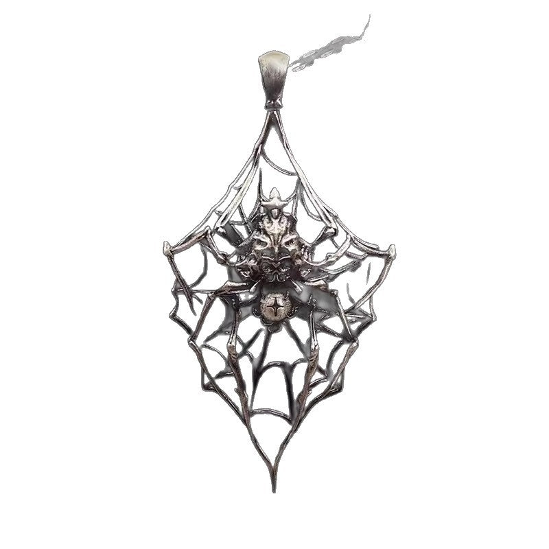 Wholesale dark pendant necklace exaggerated gothic mesh decoration