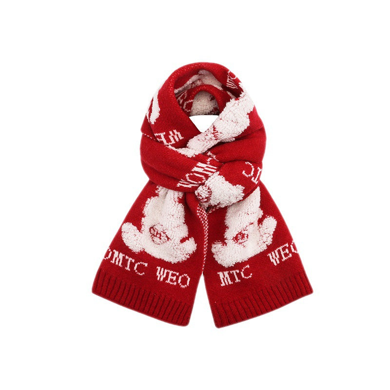 Wholesale Christmas Red Warm Scarves
