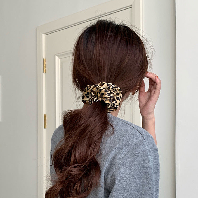 Wholesale Women's Hair Accessories Autumn and Winter Vintage Head Rope Leopard Hair Ring