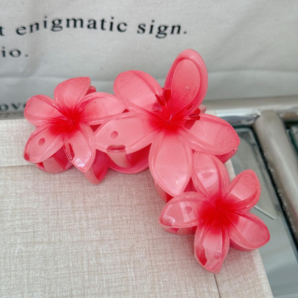 Wholesale large candy color flower hair clip three egg flower clip shark clip hair accessories