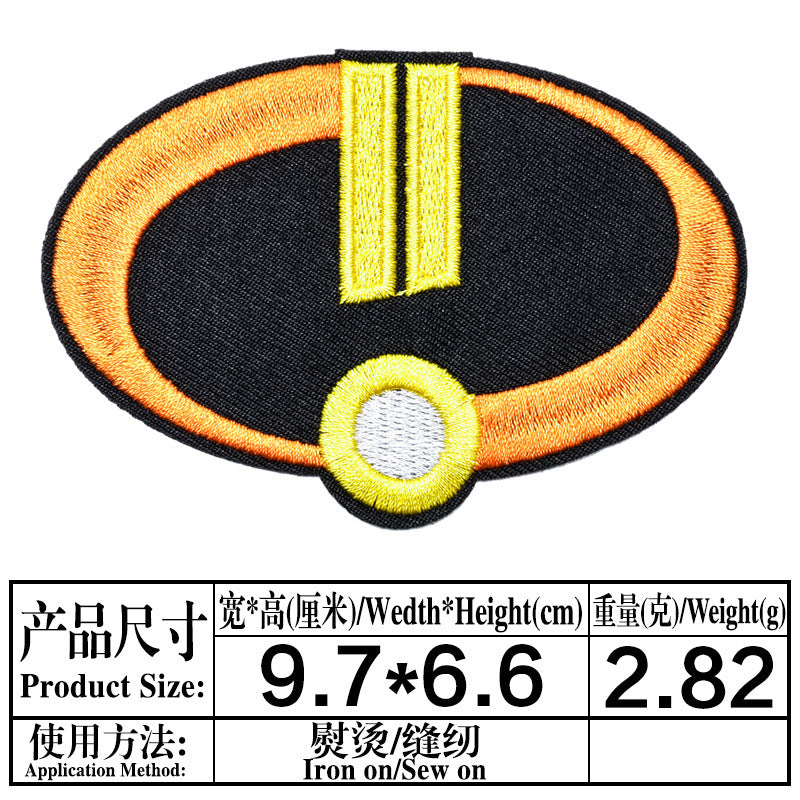 Wholesale Cartoon Bear Embroidered Cloth Patches Iron On Sewing Applique Decorative Clothing Accessory