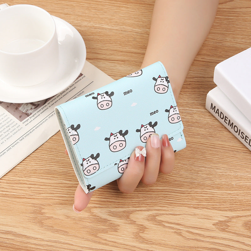 Wholesale Multi-card Slot Short Mini PU Leather Coin Purse