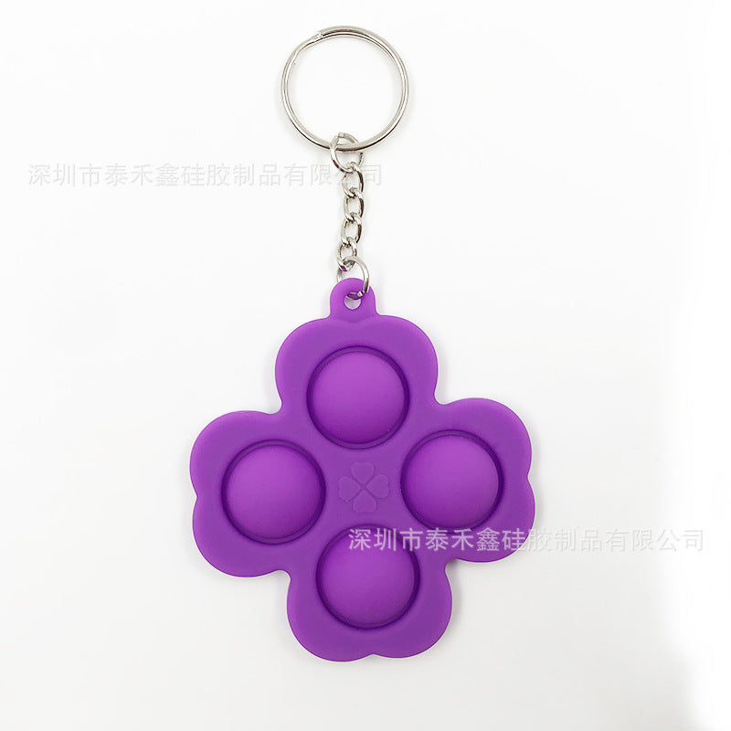 Wholesale Silicone Rodent Killer Keychain Finger Bubble Music Decompression Toys