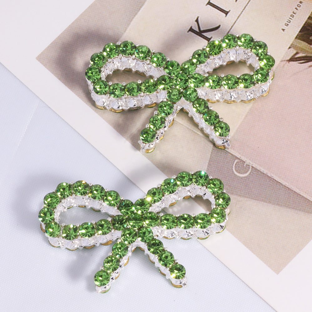 Wholesale Double-sided alloy hollow bow DIY accessories