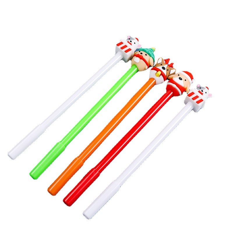 Wholesale Plastic Animal Shape Christmas Gel Pen