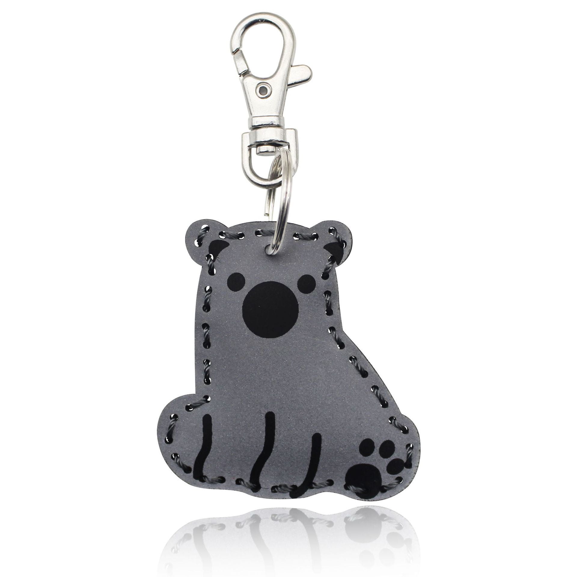 Wholesale Reflective Animal Leather Keychain