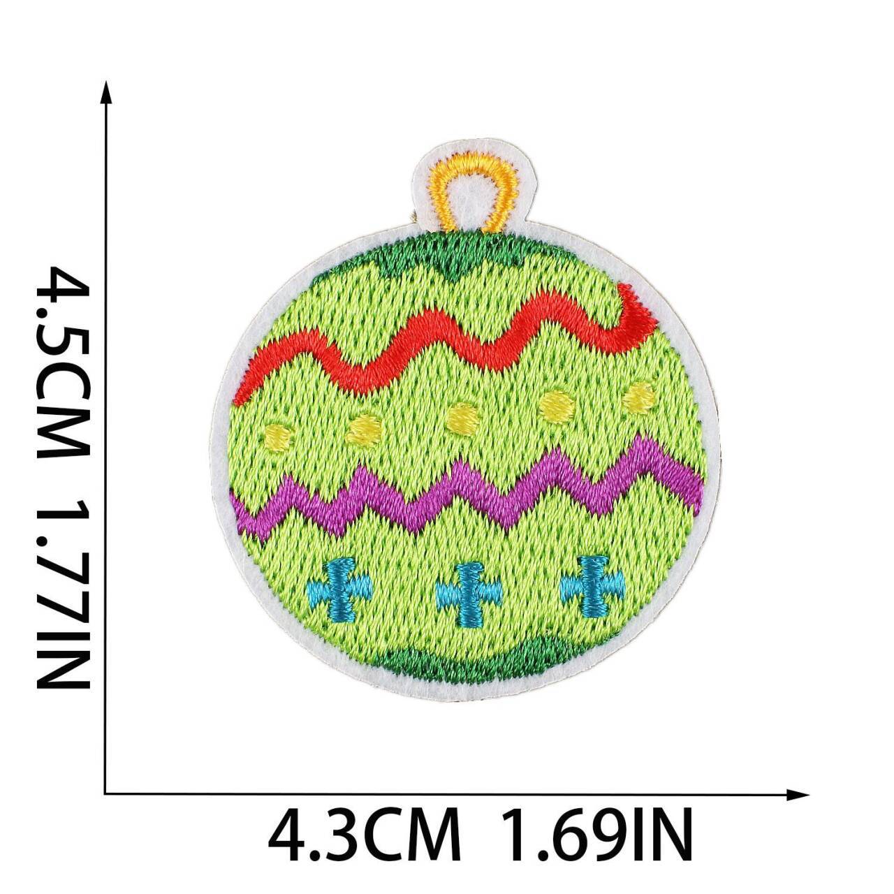 Wholesale Embroidered Christmas Patch Funny Holiday Design Polyester Thread Applique For Clothing Resale  OLY Exclusive